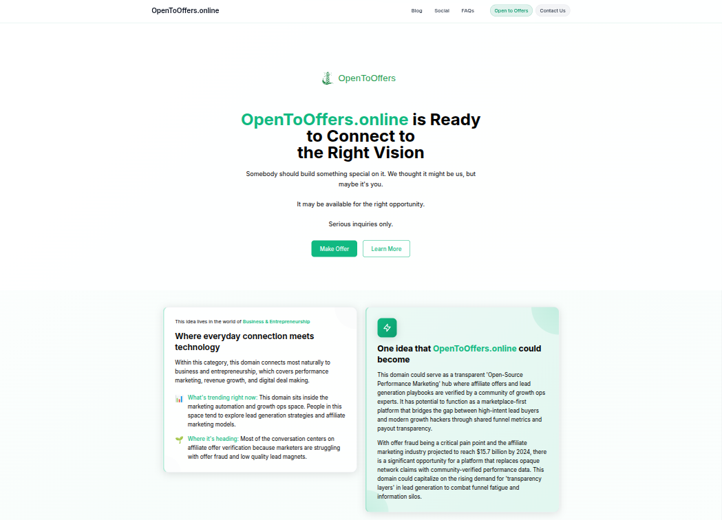 Open, not listed
